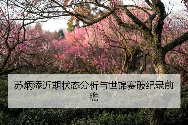 苏炳添近期状态分析与世锦赛破纪录前瞻